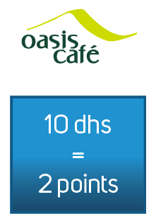 الاستفادة من نقاط مقهى افريقيا oasis cafe